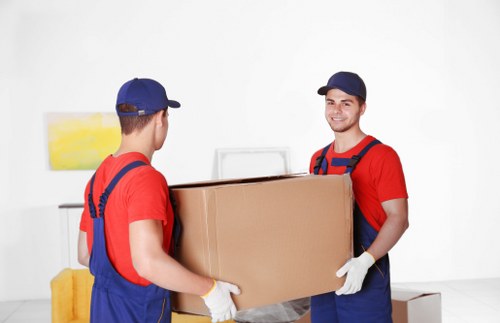 Fragile item packing with protective materials in Belvedere