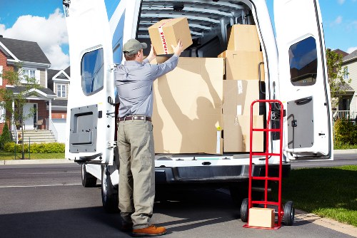 Professional removals team packing furniture in Belvedere
