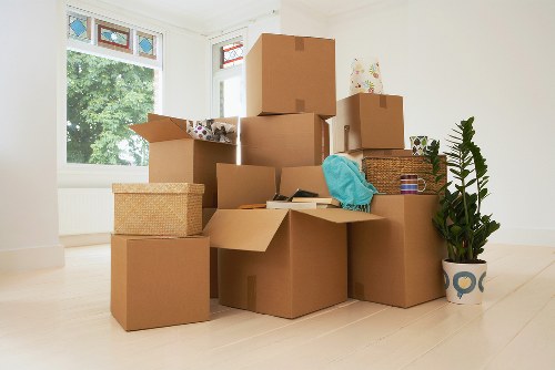 Organized boxes and furniture stored safely in a Belvedere unit